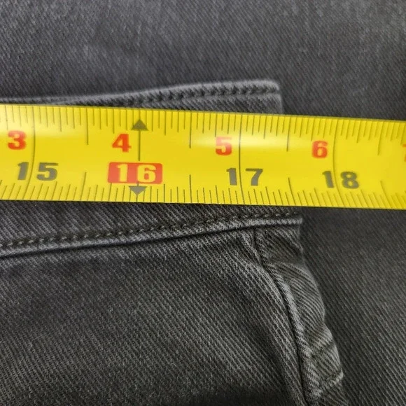 7 For All Mankind Black Tall Boot Distressed Style Denim Jeans - Picture 8 of 11